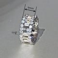 Hollow Geometric Full Zircon Ring, Light Luxury High End Fashion Jewelry For Trendy Accessories view 4