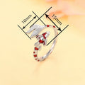 Lucky Koi Fish Open Adjustable Ring For Women, Fashion Personalized Good Luck Finger Jewelry view 3
