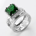 Elegant Queen Style Heavy Square Statement Ring For Women With Micro Inlaid Zircon Design view 2