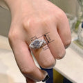 Sweet Princess Bow Geometric Ring For Women Elegant Fairy Style Light Luxury Jewelry view 4