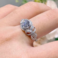 Sweet Princess Bow Geometric Ring For Women Elegant Fairy Style Light Luxury Jewelry view 2