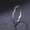 Hot Selling Electroplated Metal Minimalist Ring For Women Elegant Daily Plain Band Jewelry view 2