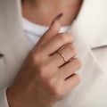 Hot Selling Electroplated Metal Minimalist Ring For Women Elegant Daily Plain Band Jewelry view 3