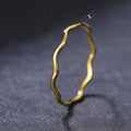 Hot Selling Electroplated Metal Minimalist Ring For Women Elegant Daily Plain Band Jewelry view 4