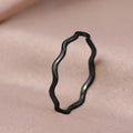 Hot Selling Electroplated Metal Minimalist Ring For Women Elegant Daily Plain Band Jewelry view 7
