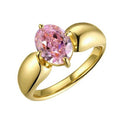 Sweet Pink Fairy Princess Ring For Women, Elegant Bridal Fashion Accessory Jewelry view 5