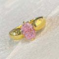 Sweet Pink Fairy Princess Ring For Women, Elegant Bridal Fashion Accessory Jewelry view 2