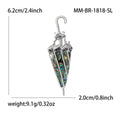 Alloy Abalone Shell Umbrella Brooch Pin For Women's Apparel view 5