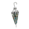 Alloy Abalone Shell Umbrella Brooch Pin For Women's Apparel view 1