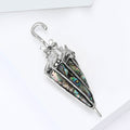Alloy Abalone Shell Umbrella Brooch Pin For Women's Apparel view 4