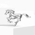 Artistic Alloy Enamel Horse Brooch Pin For Suits And Overcoats view 3