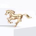 Artistic Alloy Enamel Horse Brooch Pin For Suits And Overcoats view 4