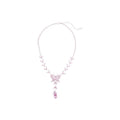 Copper Zircon Butterfly Teardrop Tassel Necklace Earrings Jewelry Set For Women Light Luxury Korean Style view 5