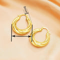 French Hong Kong Style Textured Ear Cuffs For Women, Fashion Statement Earrings Accessories view 4