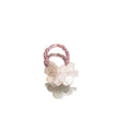 Glass Bead Resin Flower Beaded Ring For Women view 5