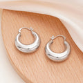 French Style Circular Ear Cuff Earrings For Women Trendy Elegant Fashion Statement Jewelry view 5