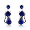 European American Cute Cat Shape Stud Earrings, Delicate Versatile Kitten Ear Jewelry view 5