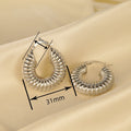 Women's French Retro Ear Cuff Set Middle East Hot Selling Water Drop Shape Fashion Jewelry Earrings view 4
