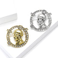 Alloy Rhinestone Engineer Badge Brooch Pin For Men Apparel view 2