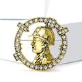 Alloy Rhinestone Engineer Badge Brooch Pin For Men Apparel view 4