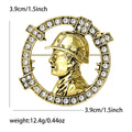 Alloy Rhinestone Engineer Badge Brooch Pin For Men Apparel view 5