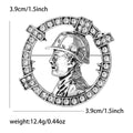 Alloy Rhinestone Engineer Badge Brooch Pin For Men Apparel view 6