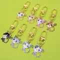 Zinc Alloy Cute Cat Keychain Car Bag Charm view 1