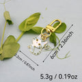 Zinc Alloy Cute Cat Keychain Car Bag Charm view 2