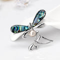 Black Silver Tone Dragonfly Metal Brooch Pin for Jackets and Lapels view 3
