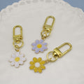 Zinc Alloy Simple Flower Keychain For Women's Bag Gift view 4
