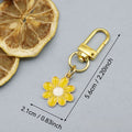 Zinc Alloy Simple Flower Keychain For Women's Bag Gift view 2