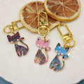 Metal Mechanical Cat Keychain Car Key Ring Gift view 3
