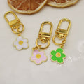 Metal Daisy Keychain Earphone Case Charm Car Bag Gift view 3