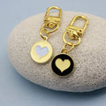 Metal Colorful Enamel Heart Keychain Cute Bag Charm Gift view 4