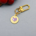 Metal Colorful Enamel Heart Keychain Cute Bag Charm Gift view 6
