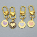 Metal Colorful Enamel Heart Keychain Cute Bag Charm Gift view 3