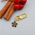 Zinc Alloy Enamel Sakura Daisy Keychain Floral Bag Charm view 6