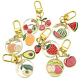 Zinc Alloy Summer Fruit Cherry Watermelon Keychain Bag Charm view 5