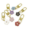 Metal Colorful Cherry Blossom Keychain Bag Charm Car Gift view 5