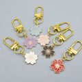 Metal Colorful Cherry Blossom Keychain Bag Charm Car Gift view 3
