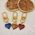 Metal Enamel Heart Keychain Valentine Gift Set view 3