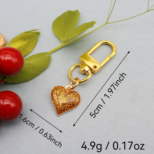 Metal Enamel Heart Keychain Valentine Gift Set