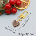 Metal Heart Geometric Keychain Couple Gift view 2