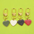 Metal Heart Geometric Keychain Couple Gift view 1