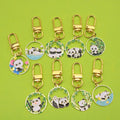 Zinc Alloy Panda Bamboo Keychain For School Bag Car Gift view 1