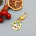Zinc Alloy Panda Bamboo Keychain For School Bag Car Gift view 6