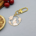 Metal Cute Rabbit Cat Keychain Bag Charm Gift view 6