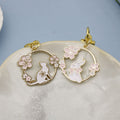 Metal Cute Rabbit Cat Keychain Bag Charm Gift view 4