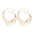 Metal Sequin Geometric Diamond Stud Earrings For Women Irregular Statement Niche Style Jewelry view 5