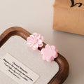 Elegant French Cream Camellia Flower Acrylic Pearlized Studs Sweet Pastoral Niche Design Women Earrings view 4